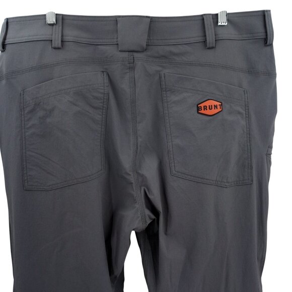Brunt The Costello Ripstop Gray Pants Size 40 x 34 Stretch Technical Travel - Picture 7 of 11